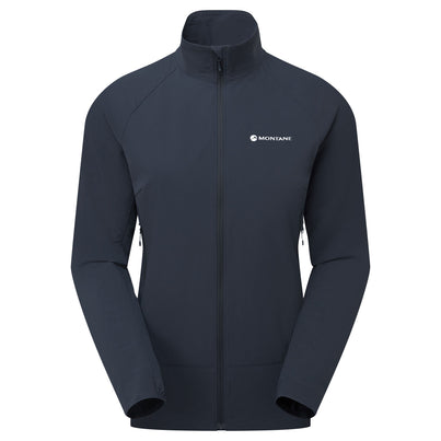 Eclipse Blue Montane Women's Tenacity Nano Softshell Jacket Front