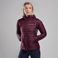 Saskatoon Berry Montane Women's Anti-Freeze Lite Hooded Down Jacket Model 3