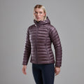 Moonscape Montane Women's Anti-Freeze Hooded Down Jacket Model Front