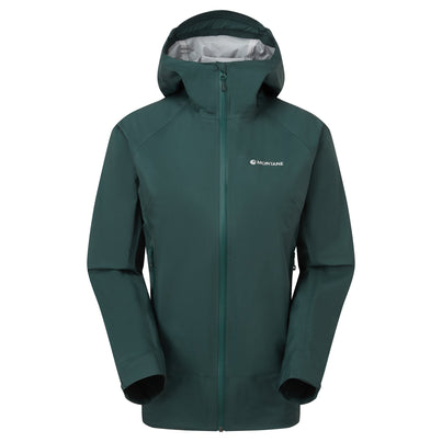 Deep Forest Montane Women's Cetus Lite Waterproof Jacket Front