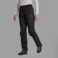 Black Montane Women's Cetus Waterproof Pants Model 3