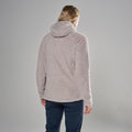Oyster Montane Women's Caldus XT 2.0 Hooded Fleece Jacket Model Back FCXTHOYS