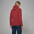 Dark Maple Montane Women's Dura XT Hooded Fleece Jacket Model Back FDXTHDAM