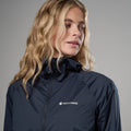 Eclipse Blue Montane Women's Featherlite Hooded Windproof Jacket Model 4