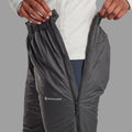 Midnight Grey Montane Women's Fortes Lite Insulated Pants Model 5