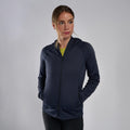 Eclipse Blue Montane Women's Fury Lite Hooded Fleece Jacket Model 3