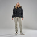 Black Montane Women's Icarus 3.0 Hooded Insulated Jacket Model 3 FIHOOBLA