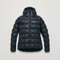 Black Montane Women's Icarus 3.0 Hooded Insulated Jacket Front FIHOOBLA