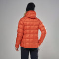 Lava Montane Women's Icarus 3.0 Hooded Insulated Jacket Model Back FIHOOLAV