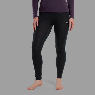 Black Montane Women's Malli Merino Leggings Front