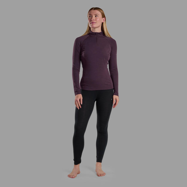 Montane Women's Malli Long Sleeve Zip Merino T-Shirt