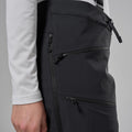 Black Montane Women's Mossa XT Softshell Pants Model 5 FMXPRBLA