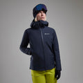 Eclipse Blue Montane Women's Niveus Lite Waterproof Jacket Model 9