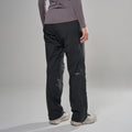 Black Montane Women's Norste Waterproof Pants Model Back FNOPRBLA