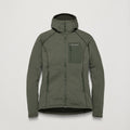 Moss Montane Women's Protium CP Hooded Fleece Jacket Front FPCPHMOS