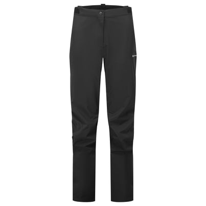 Black Montane Women's Phase Waterproof Pants Front