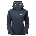 Eclipse Blue Montane Women's Phase Lite Waterproof Jacket Front