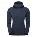 Eclipse Blue Montane Women's Protium Hooded Fleece Jacket Front