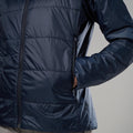 Eclipse Blue Montane Women's Prism Hooded Insulated Jacket Model 5 FPRJHECL
