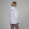Lilac Haze Montane Women's Prism Hooded Insulated Jacket Model Back FPRJHLIL