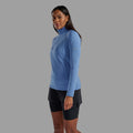 Cornflower Montane Women's Protium Lite Pull On Fleece Model Back