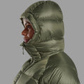 Caper Montane Women's Polaron XT Hooded Down Jacket Model 4