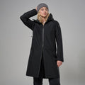 Black Montane Women's Spirit Long Insulated Waterproof Jacket Model 4 FSLIJBLA