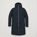 Black Montane Women's Spirit Long Insulated Waterproof Jacket Front FSLIJBLA