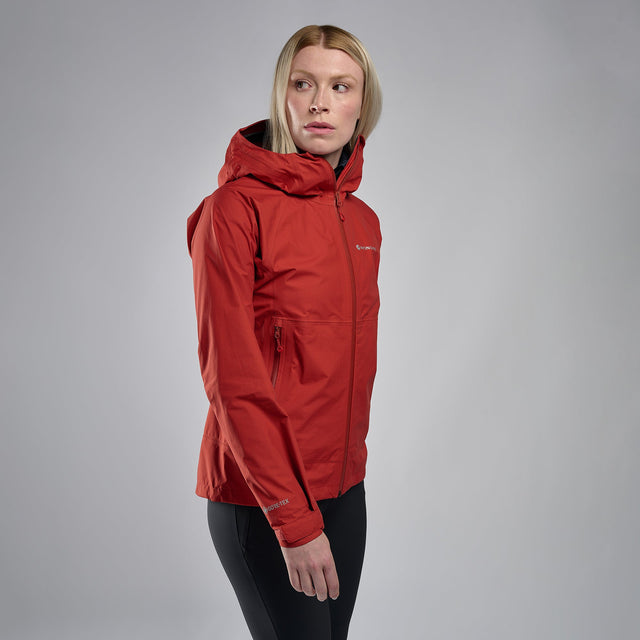 Red waterproof jacket womens on sale