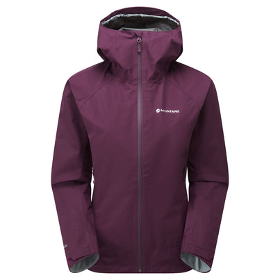 Saskatoon Berry Montane Women's Spirit Waterproof Jacket Front