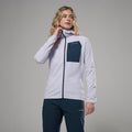 Lilac Haze Montane Women's Zepher Hooded Fleece Jacket Model Front