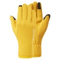 Ginkgo Gold Montane Fury Fleece Gloves Front