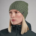 Eucalyptus Montane Windjammer Halo Beanie Hat Model Front