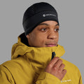Black Montane Windjammer Windproof Helmet Liner Model Front