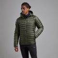 Caper Montane Men's Anti-Freeze Hooded Down Jacket Model Front