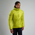 Citrus Spring Montane Men's Anti-Freeze Hooded Down Jacket Model Front