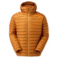 Flame Orange Montane Men's Anti-Freeze Hooded Down Jacket Front