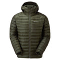 Oak Green Montane Men's Anti-Freeze Hooded Down Jacket Front