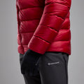 Acer Red Montane Men's Anti-Freeze XT Hooded Down Jacket Model 5