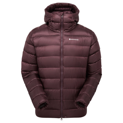 Dark Garnet Montane Men's Anti-Freeze XT Hooded Down Jacket Front