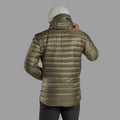 Caper Montane Men's Anti-Freeze Hooded Down Jacket Model Back