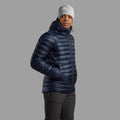 Eclipse Blue Montane Men's Anti-Freeze Hooded Down Jacket Model 3
