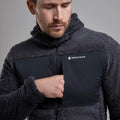 Midnight Grey Montane Men's Caldus XT Hooded Fleece Jacket Model 4