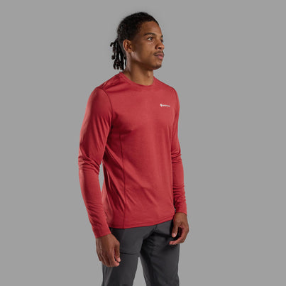 Dark Maple Montane Men's Dart Long Sleeve T-Shirt Front