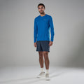 Neptune Blue Montane Men's Dart Nano Long Sleeve T-Shirt Model 3
