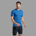 Neptune Blue Montane Men's Dart Nano T-Shirt Model Back