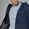 Eclipse Blue Montane Men's Dura Hooded Fleece Jacket Model 7 MDURHECL