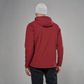 Dark Maple Montane Men's Dura XT Hooded Fleece Jacket Model Back MDXTHDAM