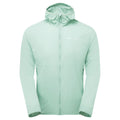 Sea Mist Montane Men's Featherlite Hooded Windproof Jacket Front