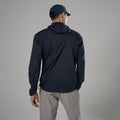 Eclipse Blue Montane Men's Featherlite Hooded Windproof Jacket Model Back